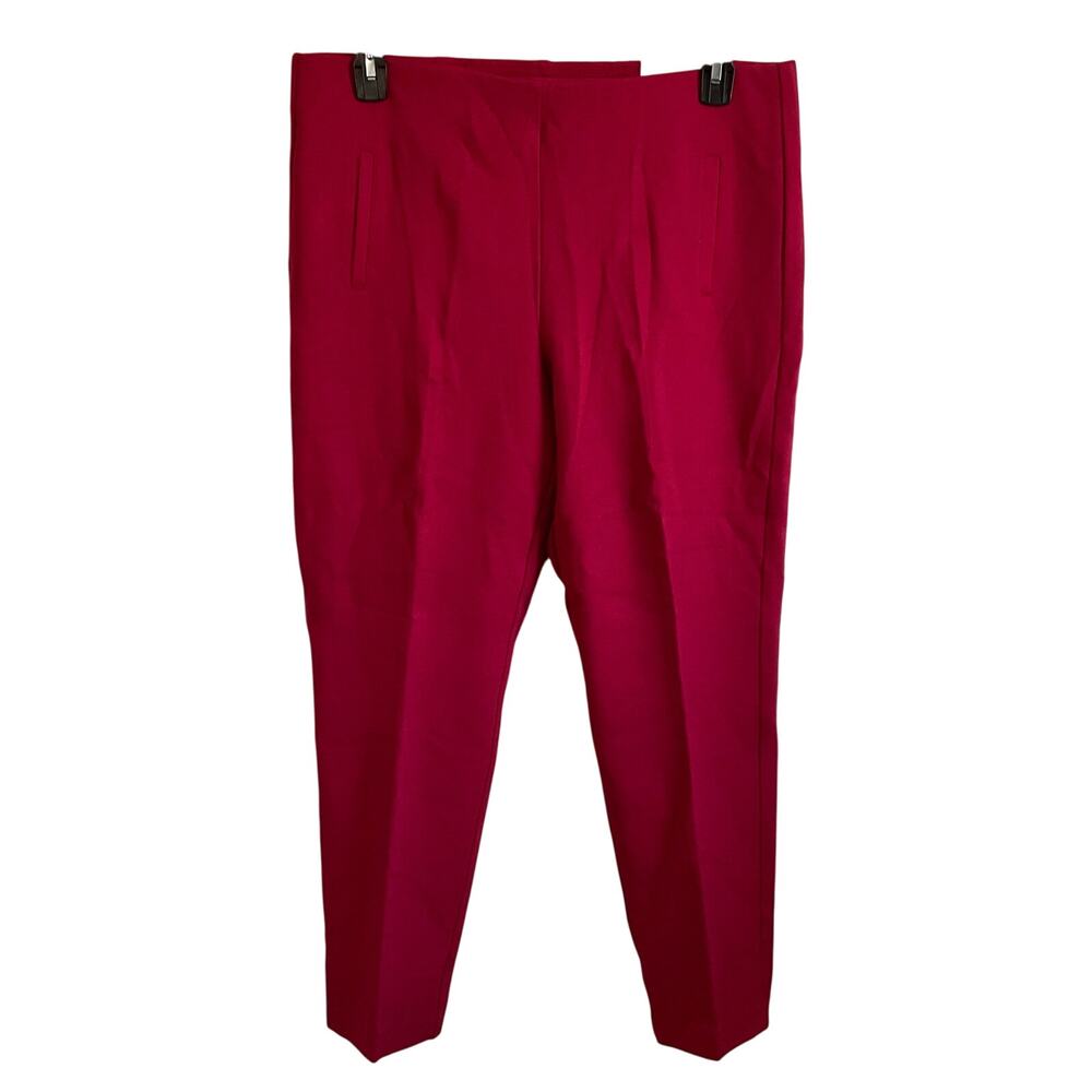 Chico’s So‎ Slimming Juliet Slim Leg Red Pull on Pants - Size 14 - NEW